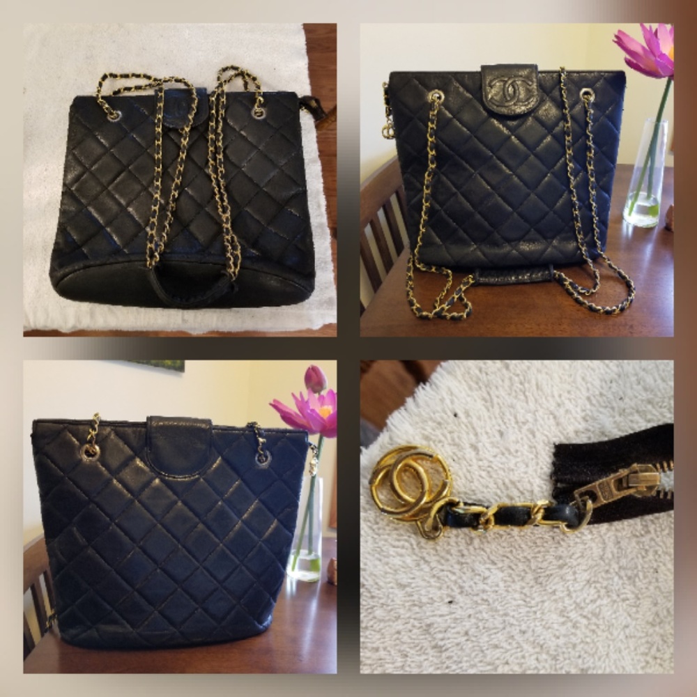 Chanel matrasse coco mark chain large